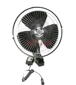 6" 12V CLIP ON AUTO OSZILLIERENDER LÜFTER 2M KABEL GESCHWINDIGKEITSREGLER LKW LKW LUFT - Bild 1 von 1