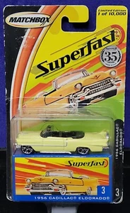 Cadillac Eldorado 1956 Matchbox SuperFast Series #3 amarillo 1/10.000 - Imagen 1 de 12