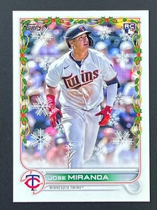 JOSE MIRANDA RC 2022 Topps Holiday #HW52 Twins - Picture 1 of 2