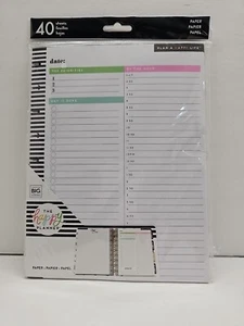 The Happy Planner 40 Sheets Pre-Punched Daily Planning Fill Paper Hourly Times - Picture 1 of 3