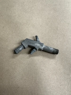 1972 1973 1974 Pontiac Carburetor Rear Fitting 3 Ports Angled GTO GM # 487331 - Image 1 of 4