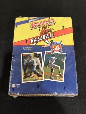 Bowman 1993 béisbol sellado de fábrica hobby caja de cera 24 paquetes Derek Jeter novato radiocontrol Foto 1 de 4