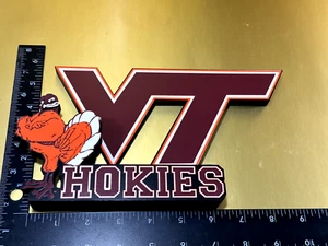 Virginia Tech Hokies Vintage Equipo Logo Placa Shelia’s Collectibles - Imagen 1 de 6