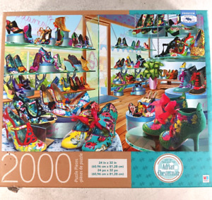 Carnaby Shoe Shop 2000 Piece Jigsaw Puzzle Adrian Chesterman MB Hasbro Cardinal