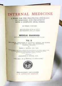 Vintage Internal Medicine Medical Diagnosis Vol. 2, by James Wilson, 1923 - Picture 1 of 9