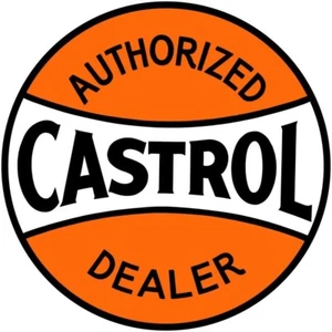Castrol Motor Oil Authorized Dealer NEW Sign: 40" Dia. Round USA STEEL TWO-SIDED - Picture 1 of 1