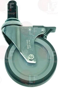 LENKRAD MIT BREMSE Ø 125x30 mm - ESP. QUADRA 20mm - Bild 1 von 1