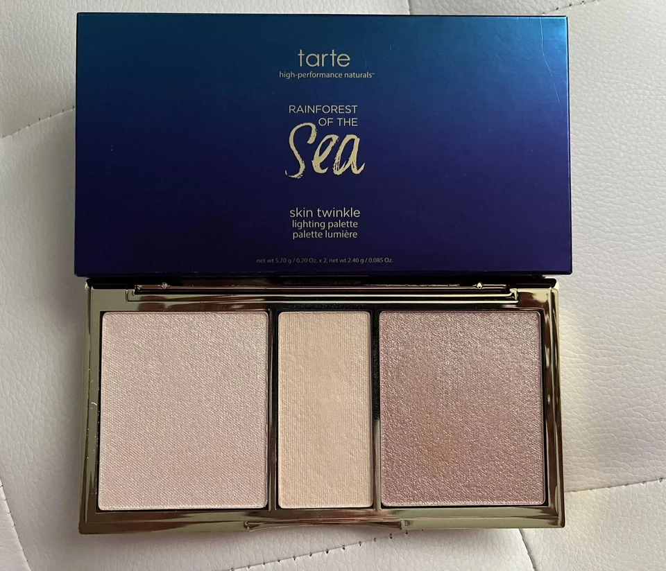 tarte Rainforest of The Sea Skin Twinkle Lighting Palette Featuring 3 Universal Highlighters