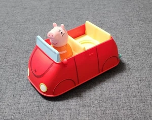 Peppa & Momma Pig All Around Town Talking Red Car Sound Music Story Tested - Picture 1 of 5