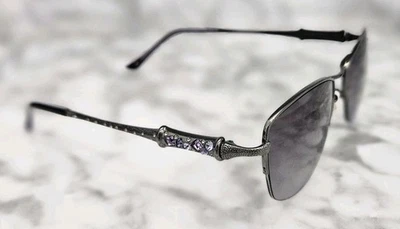 Gafas de sol Judith Leiber púrpura con joyas JL1703 54-16-135 Foto 1 de 4