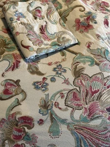 Ralph Lauren Antigua Floral Queen Sábana Plana y Funda de Almohada Estándar - Imagen 1 de 5