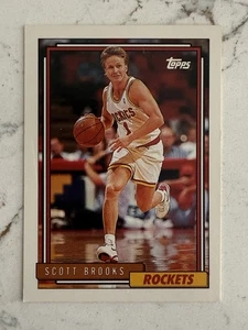 1992-93 Topps #320 Scott Brooks Houston Rockets Basketball Card - Picture 1 of 2