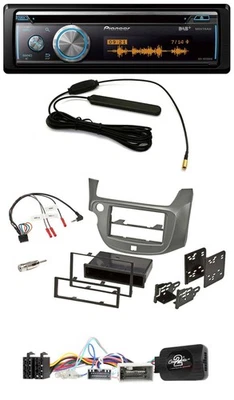 Pioneer CD USB Bluetooth DAB Lenkrad Autoradio für Honda Jazz ab 2014 silber - Bild 1 von 4