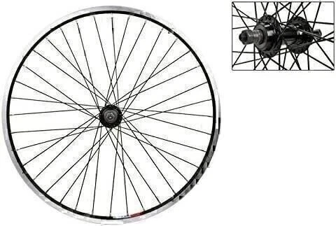 Rueda trasera de bicicleta Wheel Master 24 x 1,75 36H, aleación, liberación rápida, negra Foto 1 de 1