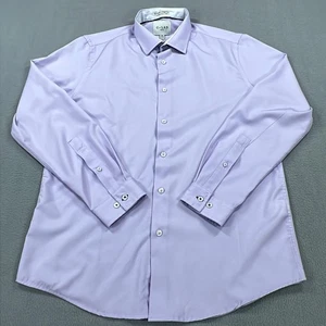 C-LAB NYC Hemd Herren Large Lavendel Lila Slim Fit Button Down 4-Wege Stretch - Bild 1 von 15