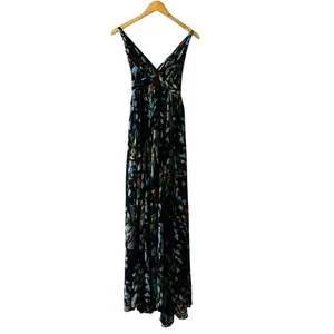Maxi Abito Luxxel Multicolore Floreale Spaghetti Strap Taglia M Medium  - Foto 1 di 8