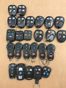 GM, CHRYSLER BMW HYUNDIA OTHERS Car Key Fob Lot Used Oem Mix - Picture 1 of 1