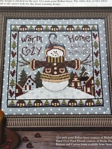 Warm and Cozy Counted Cross Stitch Pattern Magazine Pages - Picture 1 of 4