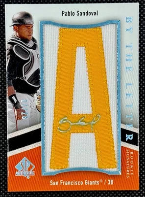 Auténtico PABLO SANDOVAL 2009 SP por la letra "A" firmas de novato #27/28 automático Foto 1 de 2