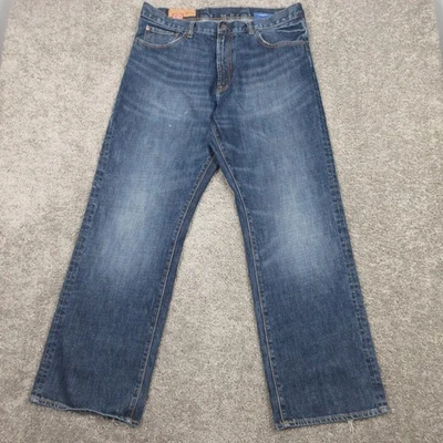 Gap Jeans Mens 36x32 Blue Loose Fit Baggy Faded Whisker Y2K Comfort Denim Pants - Image 1 of 4