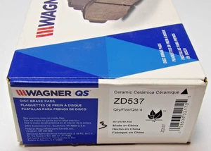 Wagner QS ZD537 Ceramic Disc Brake Pad Set New - Picture 1 of 12