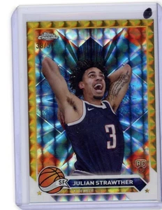 2024 Topps Chrome Julian Strawther #134 RC Gold Geometric /50 Denver Nuggets 🔥 - Bild 1 von 2