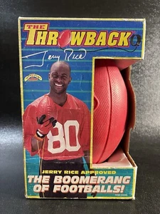RARE Vintage Jerry Rice The Throwback Boomerang Football in Box 49ers NFL WoW - Picture 1 of 8