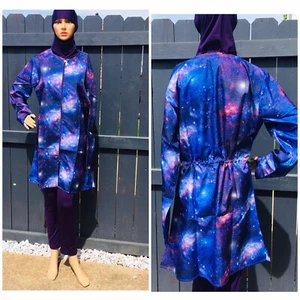 Women Islamic Muslim Full Cover Swimming Costume Beach Swimwear Burkini Swimsuit - Picture 1 of 12