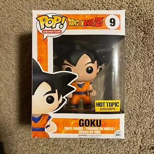 Funko Pop! Dragon Ball Z schwarzes Haar Goku #9 heißes Thema! SELTEN, AUSVERKAUFT, GEWÖLBT! - Bild 1 von 6