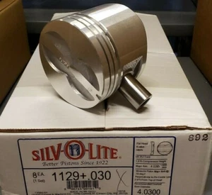 Piston set of 8 .030" Pistons and Rings for 1958-1966 FE Ford 352 - Picture 1 of 2