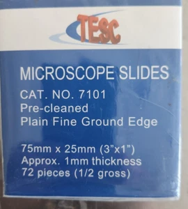 72 Stck. TESC Mikroskop Objektträger 75 mm x 25 mm x 1 mm - Bild 1 von 1