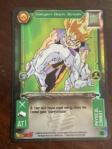 Saiyan Back Break HOLO FOIL Rare 79 DBZ TCG Card Limited DRAGON BALL Z SCORE CCG - Picture 1 of 8