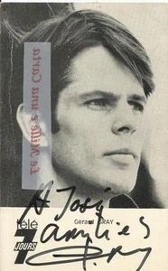 SIGNATURE_CANTANTI_DEDICA E AUTOGRAFO ORIGINALI DI GERARD GRAY SU FOTOGRAFIA - Picture 1 of 1