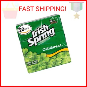 Irish Spring Deodorant Soap Scent, 20 Count, Original 75 Ounce - Picture 1 of 1