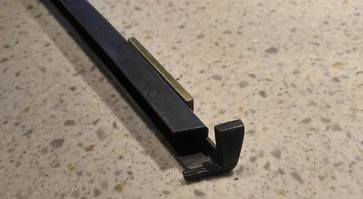 NICE USED ORIGINAL PORSCHE 911 TARGA BLACK PASSENGERS DOOR WINDOW CHANNEL GUIDE - Image 1 of 4