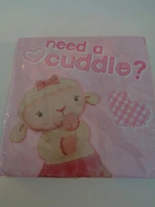DISNEY JR DOC MCSTUFFINS 1 PACK LUNCH LARGE NAPKINS 16ct, 2 PLY MADE IN USA NEW - Picture 1 of 2