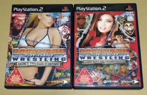 PS2 Backyard Wrestling 1 & 2 game set Japan - Picture 1 of 1