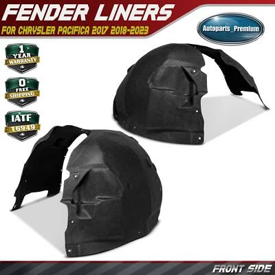 2x Forros de guardabarros interiores delanteros protector contra salpicaduras para Chrysler Pacifica 17-24 Voyager Foto 1 de 4