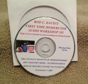 Rod C. Davis's First Time Homebuyer Audio Workshop 101's - CD - Picture 1 of 2