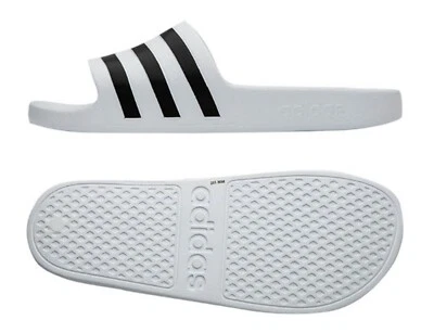 Adidas Hombres Adilette Aqua Zapatilla Blanco Zapatos Chanclas Sandalias F35539 Foto 1 de 4