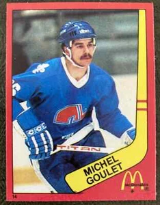 1982-83 Mcdonald's Hockey Stickers #14 Michel Goulet HOF Québec Nordiques - Picture 1 of 2