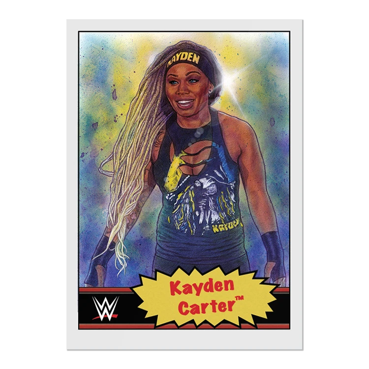 WWE Topps Living Set 2021 Wrestling Card Print Run 483 Kayden Carter #43 SP - Image 1 of 1