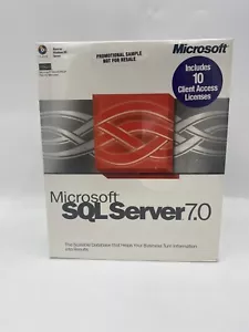 Microsoft SQL Server 7.0 with 10 Licenses - Not For Resale - NEW Factory Sealed - Picture 1 of 5