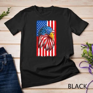 Camisa Patriótica Águila Calva Hombre 4 de Julio Bandera Americana EE. UU. Camiseta Unisex - Imagen 1 de 15