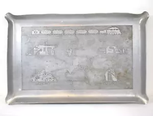 Vintage Calvert Coal Mining Aluminum Advertising Tray 17.5" x 11" x 1" - Picture 1 of 9