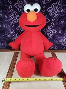 Jumbo 28" Plush - Elmo - Sesame Street Stuffed Toy - 2002 Fisher-Price Big Book - Picture 1 of 11