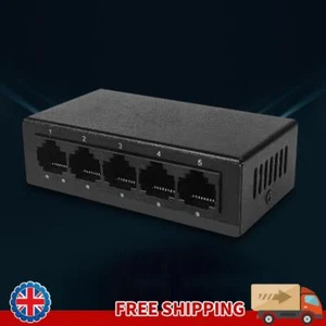 5 Ports Gigabit Ethernet Switch 10/100/1000Mbps Plastic/Metal Case Plug & Play - Picture 1 of 27
