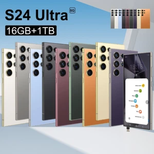 S24 Ultra 5G Smart Mobile Cell Phones 7.3" Unlocked Android 14 Dual SIM 16GB+1TB - Picture 1 of 31
