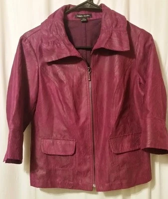  TRIBAL STUDIO - Jacket Zip Front Front Pockets Purple/Mauve Size P/S    FS6 - Image 1 of 2