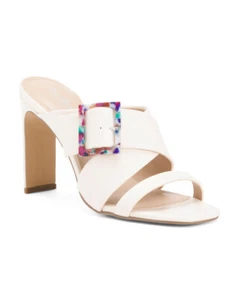 Charles by Charles David Gleam Strappy Slip On Heels NWT Size 9 - Picture 1 of 2